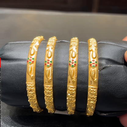 SOUTH INDIA 38.355gms BANGLES 22K Yellow Gold