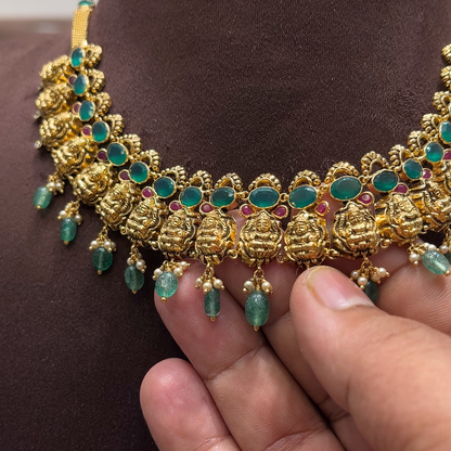 SwarnaKanchi 21.968gms NECKLACE 22K Yellow Gold