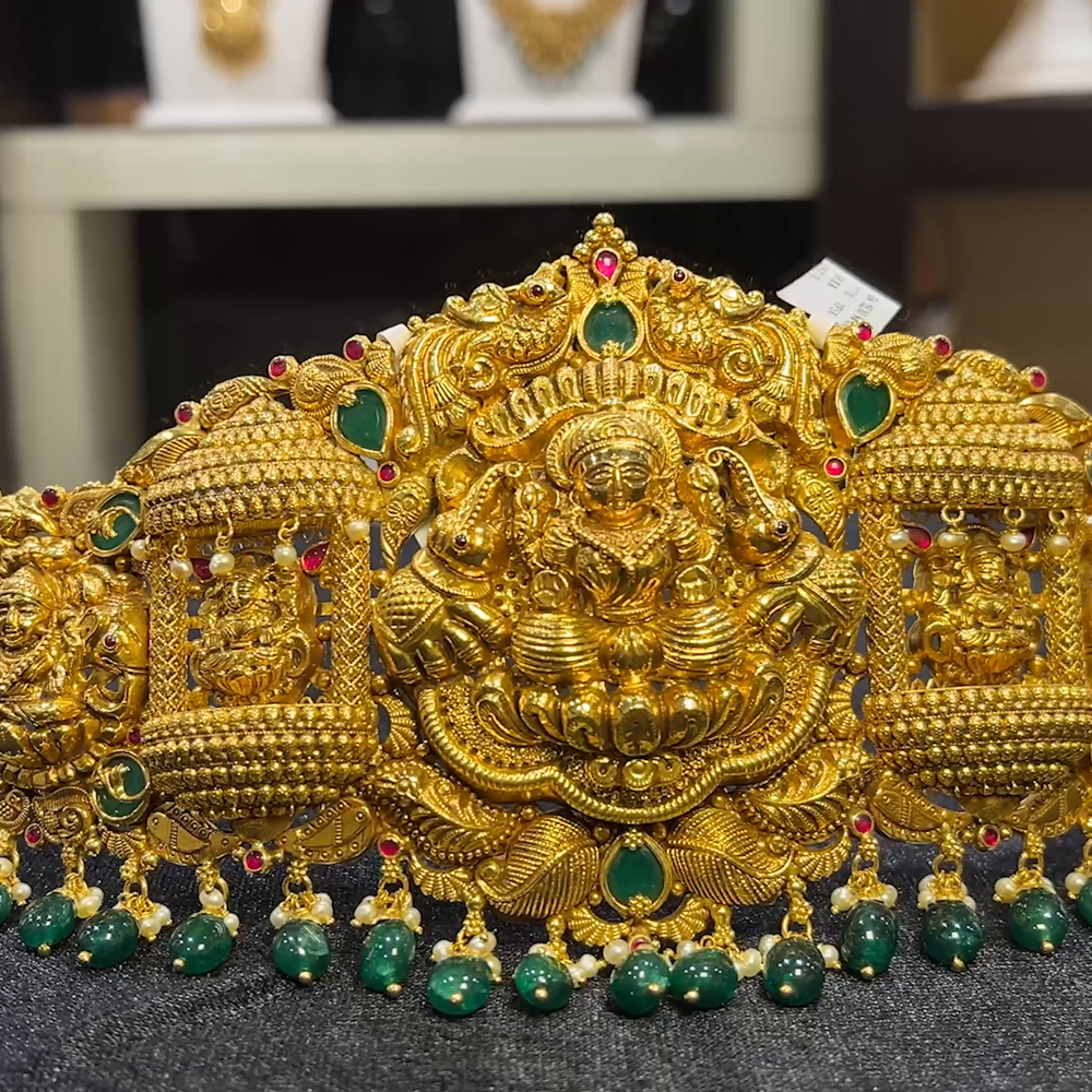 CHANDANA Brothers 132.602gms VADDANAM 22K Yellow Gold