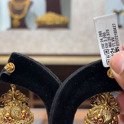 Chennai Shopping Mall 20.97gms EARRINGS 22K Yellow Gold