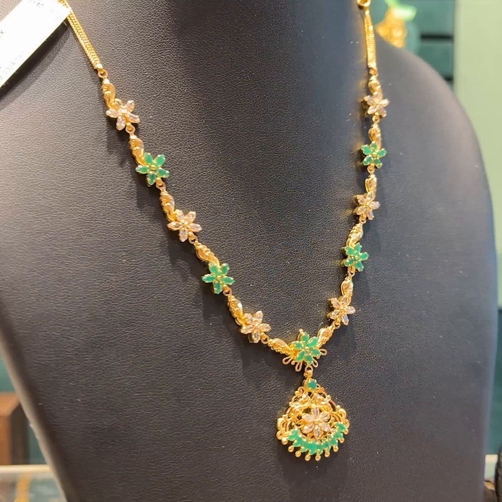 Chennai Shopping Mall 10.22gms NECKLACE 22K Yellow Gold