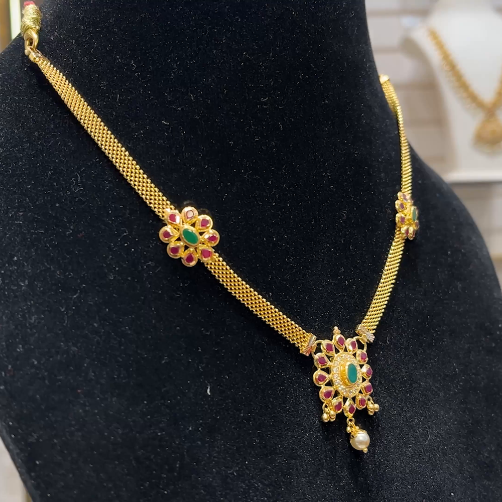 SOUTH INDIA 15.337gms NECKLACE 22K Yellow Gold