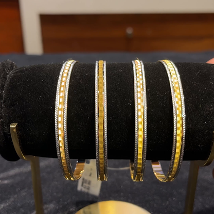 RS BROTHERS 53.555gms BANGLES 22K Yellow Gold