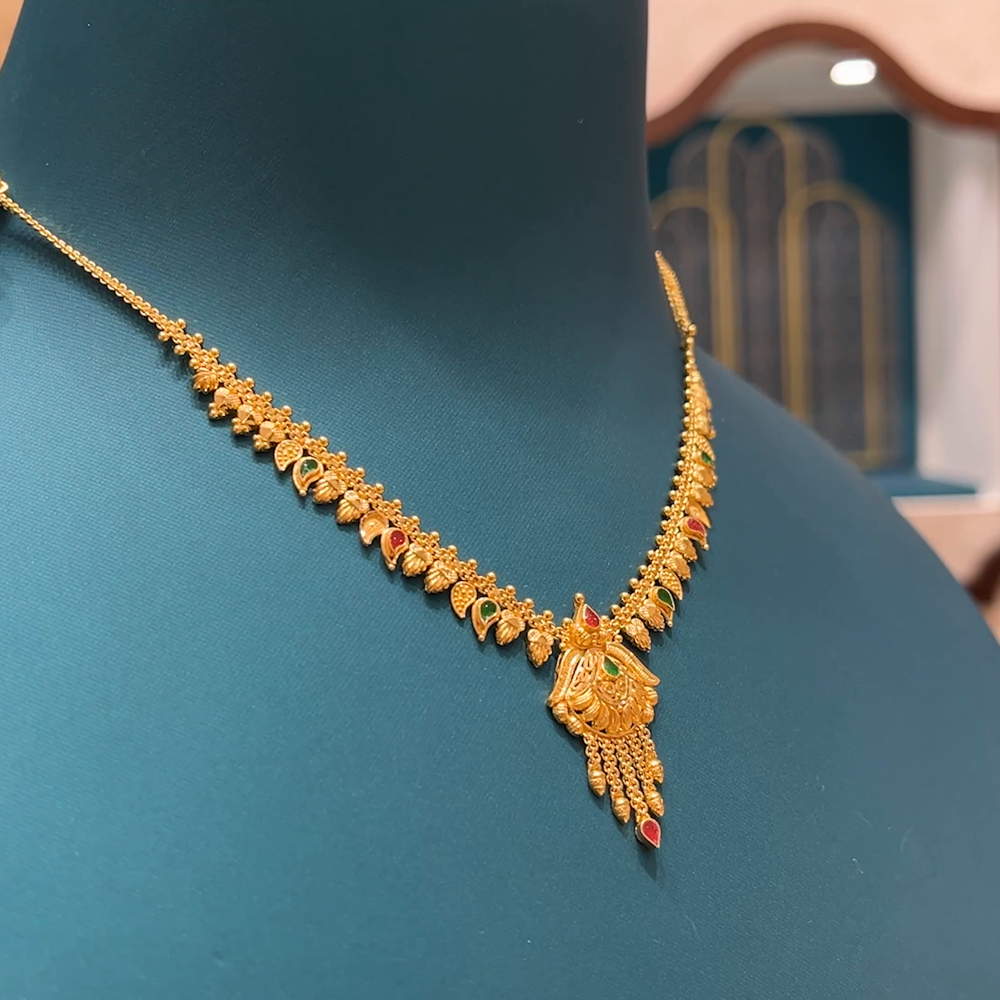 Chennai Shopping Mall 17.27gms NECKLACE 22K Yellow Gold