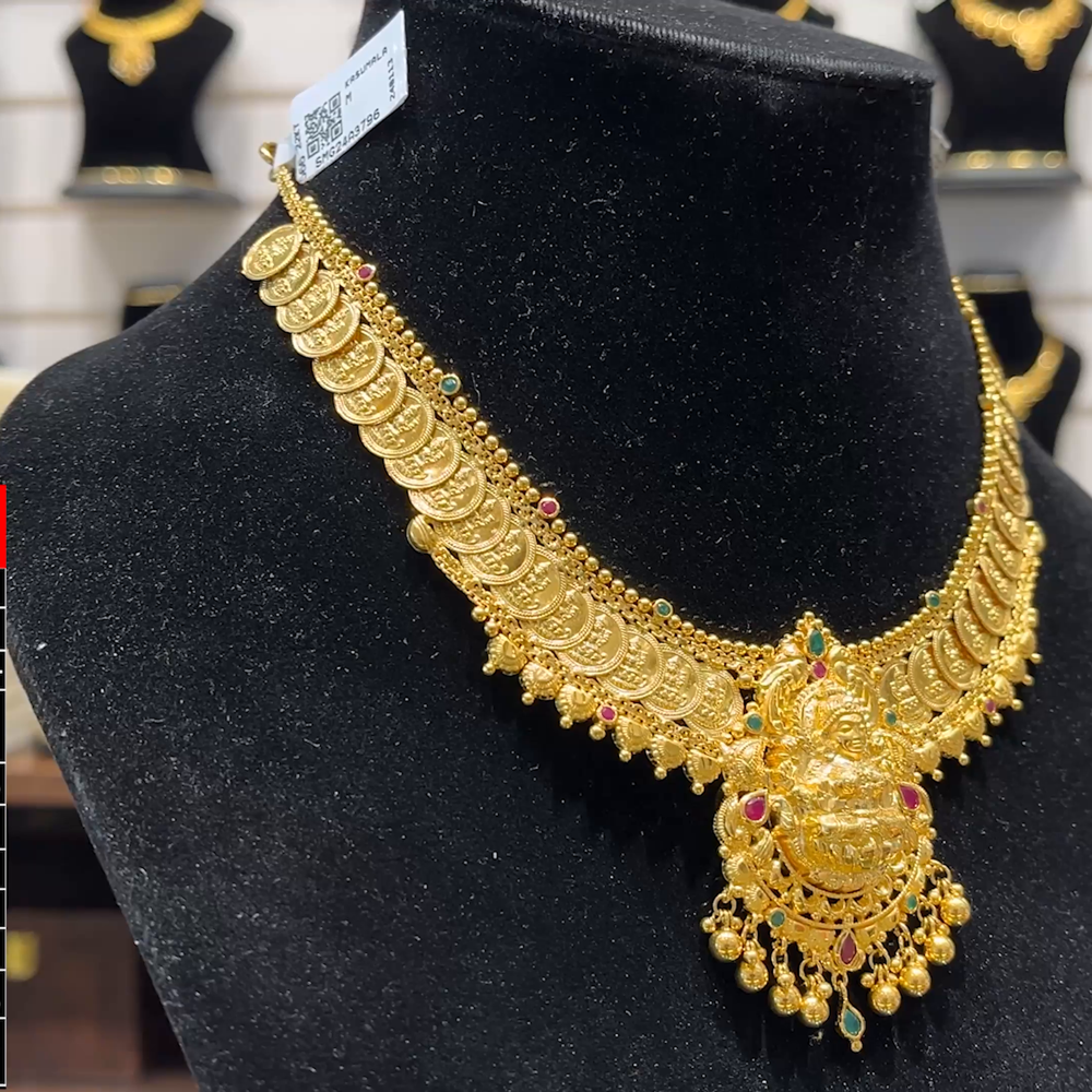 SOUTH INDIA 26.9gms NECKLACE 22K Yellow Gold