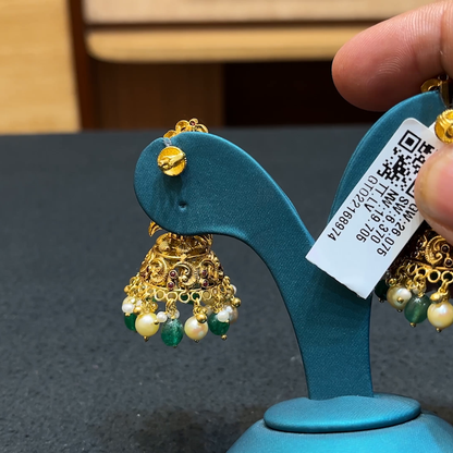 Chennai Shopping Mall 19.705gms EARRINGS 22K Yellow Gold