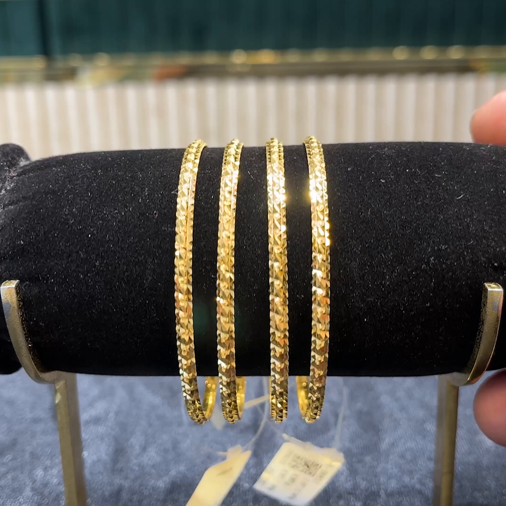 Kriya Jewellers 23.645gms BANGLES 22K Yellow Gold