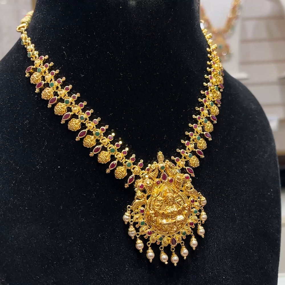 SOUTH INDIA 23.84gms NECKLACE 22K Yellow Gold