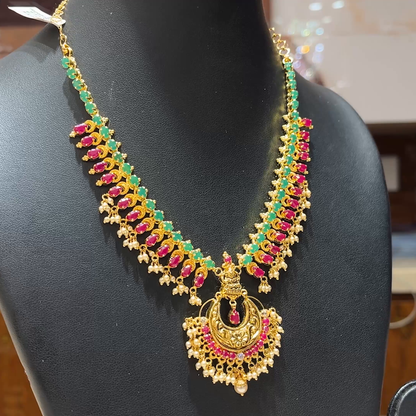 MUKUNDA JEWELLERS 28.284gms NECKLACE 22K Nakshi