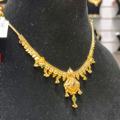 SOUTH INDIA 12.202gms NECKLACE 22K Yellow Gold