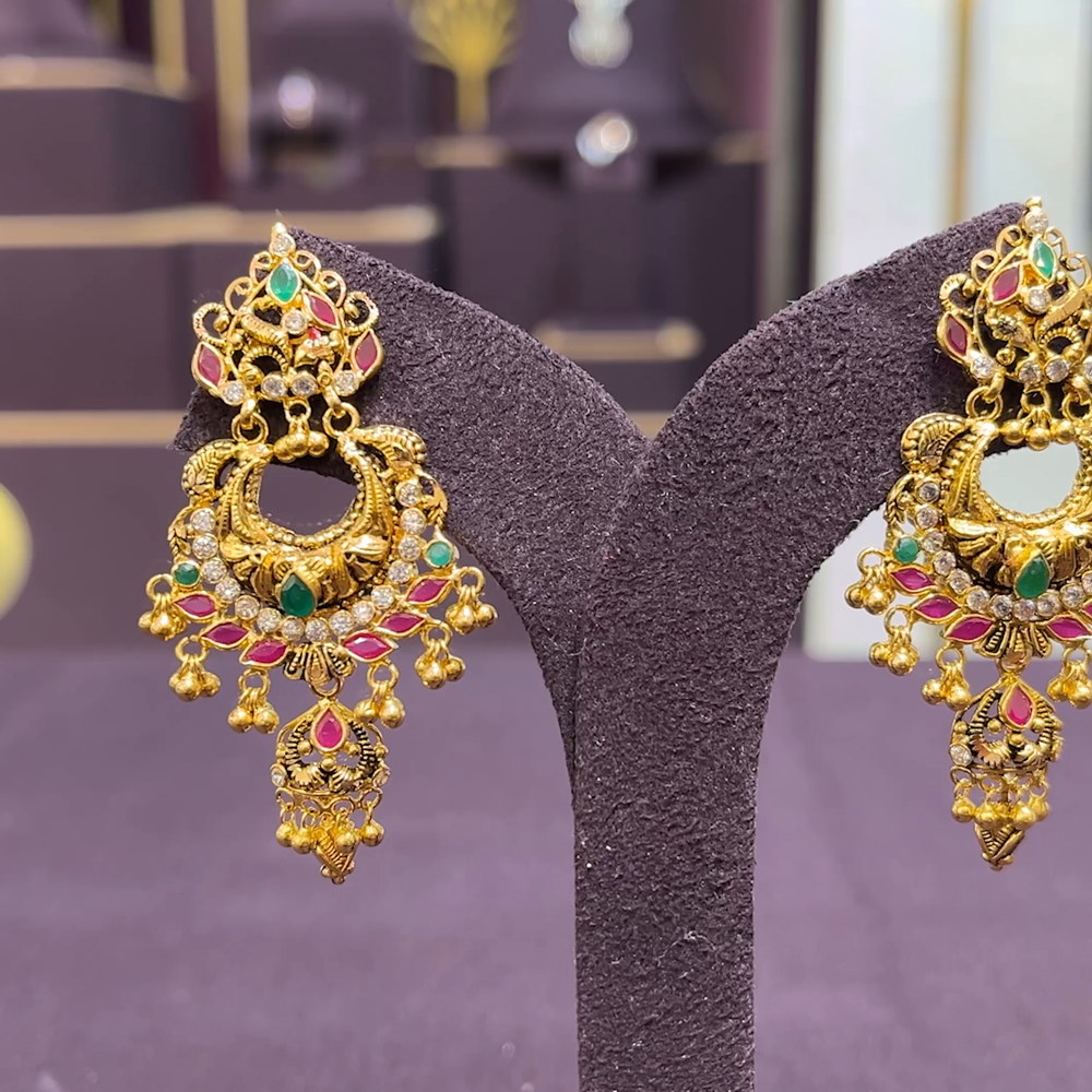 CMR 13.097gms EARRINGS 22K Yellow Gold