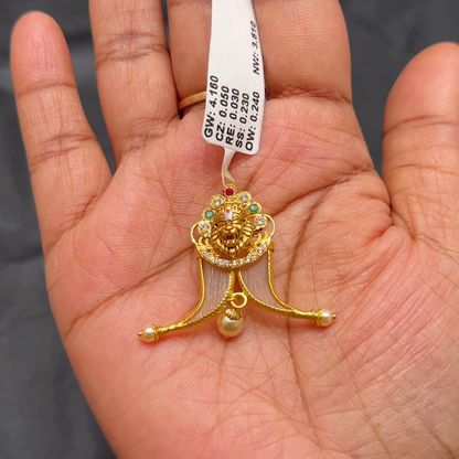 Anu Jewellers 3.61gms Pendent 22K Yellow Gold