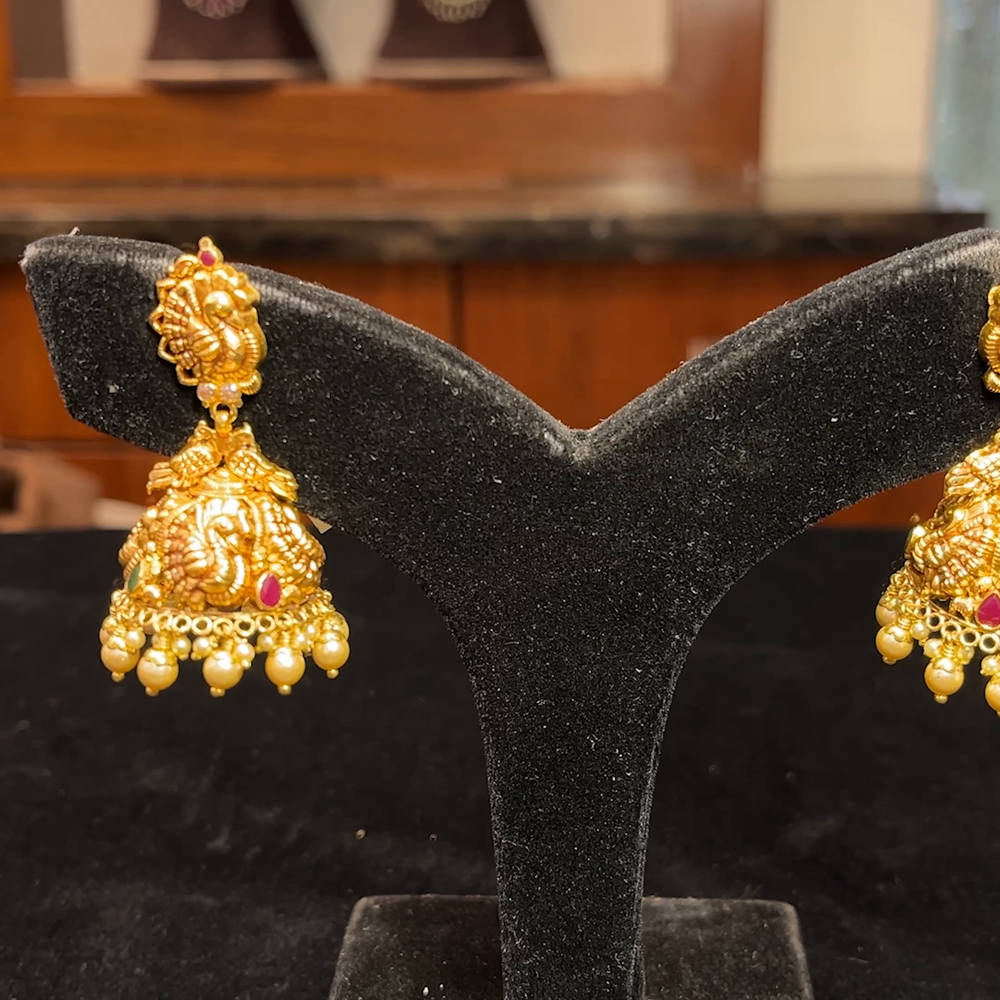 SRI RAM 15.958gms EARRINGS 22K Yellow Gold