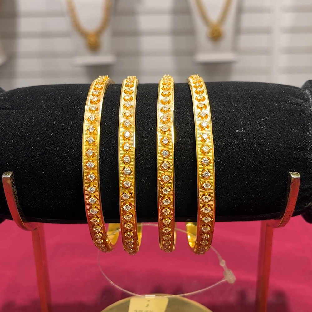 SOUTH INDIA 45.894gms BANGLES 22K Yellow Gold