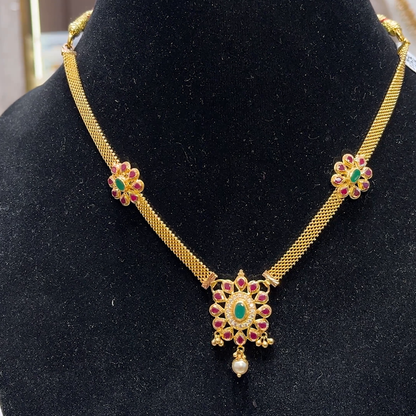 SOUTH INDIA 15.337gms NECKLACE 22K Yellow Gold