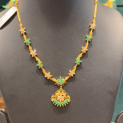 Chennai Shopping Mall 10.22gms NECKLACE 22K Yellow Gold