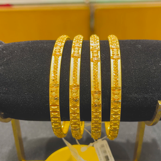 Anu Jewellers 19.475gms BANGLES 22K Yellow Gold