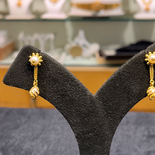 Anu Jewellers 3.561gms EARRINGS 22K Yellow Gold