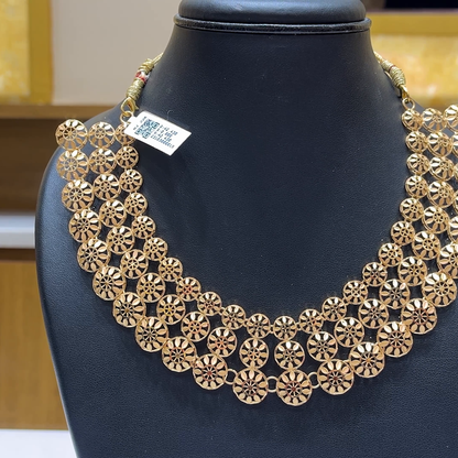 MUKUNDA JEWELLERS 42.43gms NECKLACE 22K Nakshi