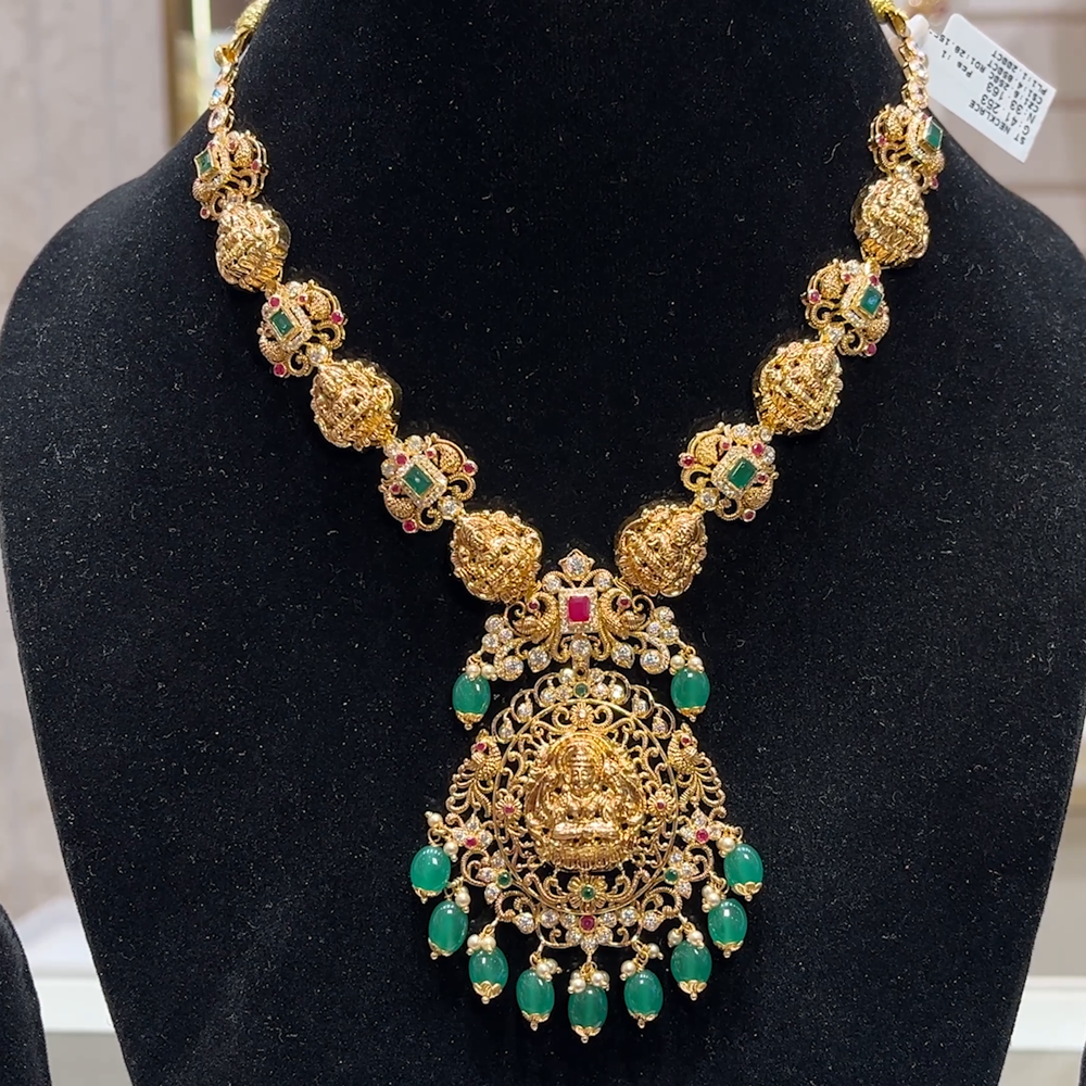 SOUTH INDIA 33.16gms NECKLACE 22K Yellow Gold