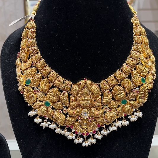 SOUTH INDIA 59.395gms NECKLACE 22K Yellow Gold