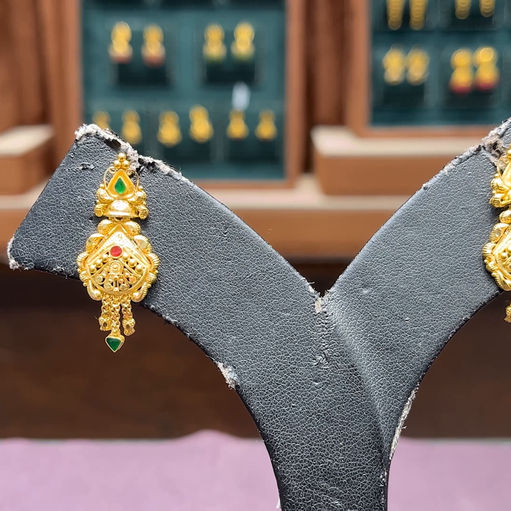 CMR 4.681gms EARRINGS 22K Yellow Gold