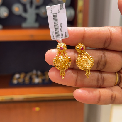 Anu Jewellers 4.087gms EARRINGS 22K Yellow Gold