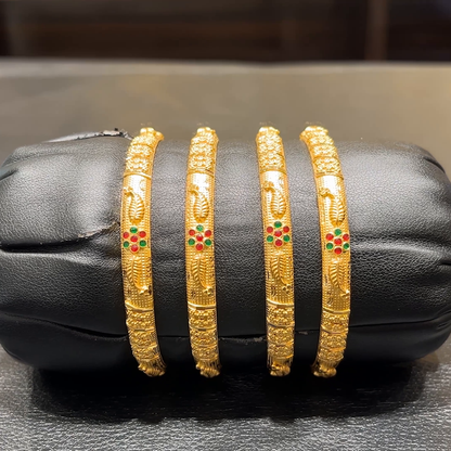 SOUTH INDIA 38.355gms BANGLES 22K Yellow Gold