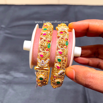 Anu Jewellers 51.205gms BANGLES 22K Yellow Gold