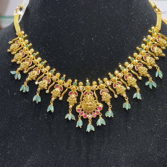 SwarnaKanchi 21.112gms NECKLACE 22K Yellow Gold