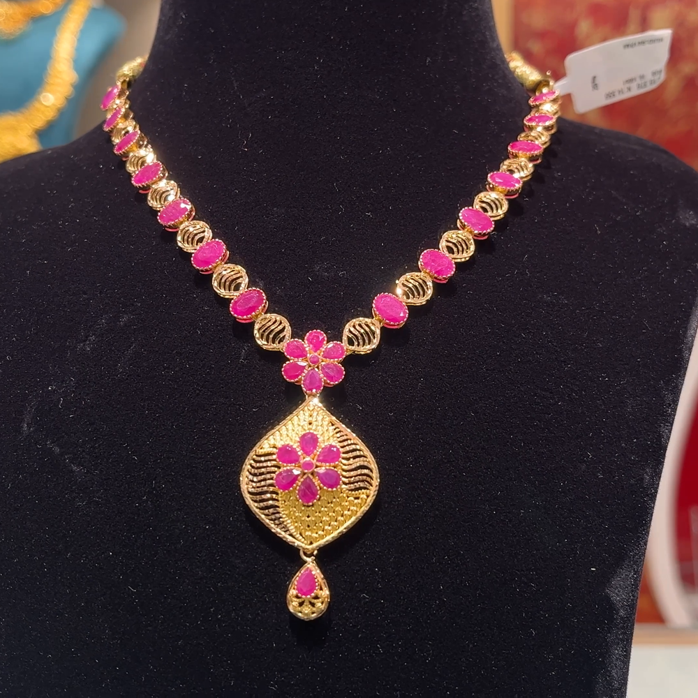 Anu Jewellers 14.556gms NECKLACE 22K Yellow Gold