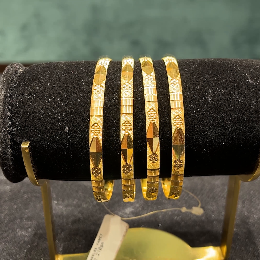 CMR 52.218gms BANGLES 22K Yellow Gold