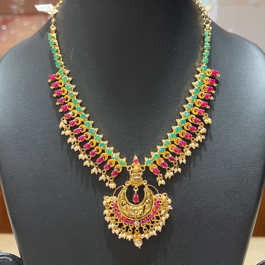 MUKUNDA JEWELLERS 28.284gms NECKLACE 22K Nakshi