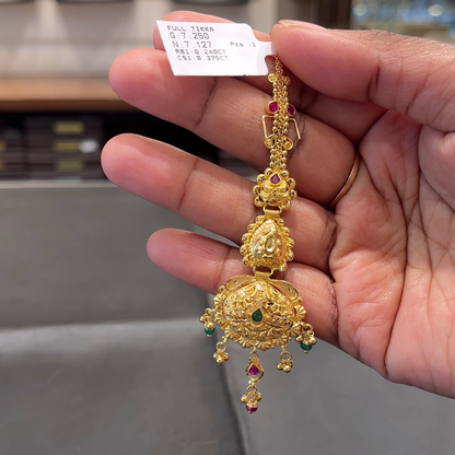 SOUTH INDIA 7.127gms Papitabilla 22K Yellow Gold