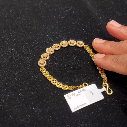 Anu Jewellers 6.863gms Bracelets 22K Yellow Gold