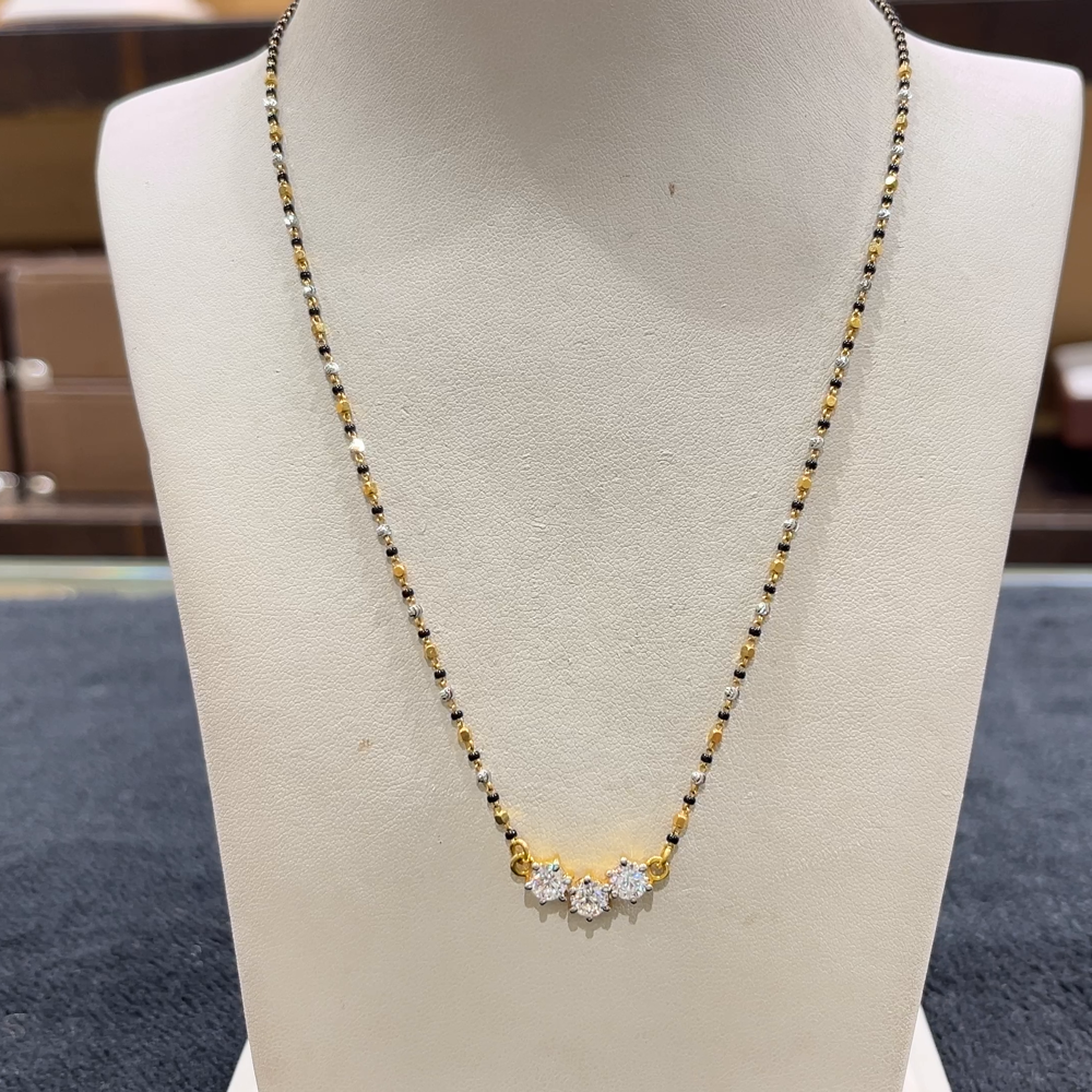 CHANDANA Brothers 6.18gms SHORT BLACK BEADS 22K Yellow Gold