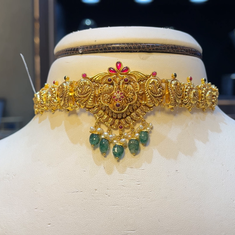 SOUTH INDIA 14.913gms CHOKER 22K Yellow Gold