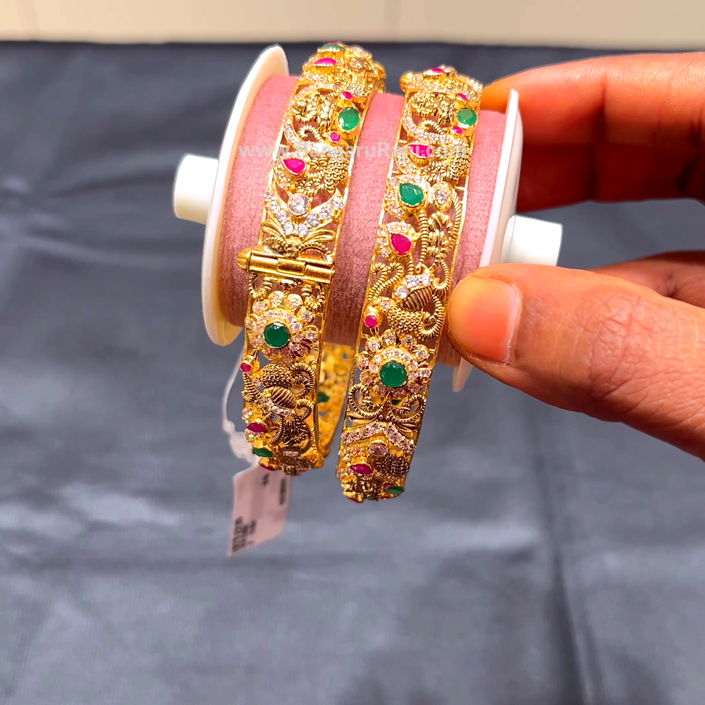 Anu Jewellers 51.205gms BANGLES 22K Yellow Gold