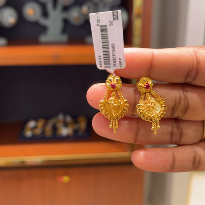 Anu Jewellers 4.087gms EARRINGS 22K Yellow Gold