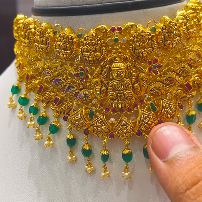 SOUTH INDIA 25.897gms CHOKER 22K Yellow Gold