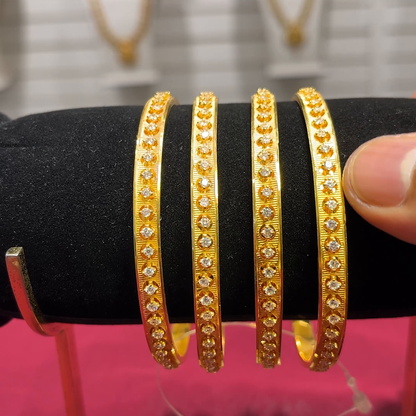 SOUTH INDIA 45.894gms BANGLES 22K Yellow Gold