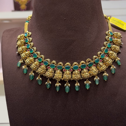 SwarnaKanchi 21.968gms NECKLACE 22K Yellow Gold