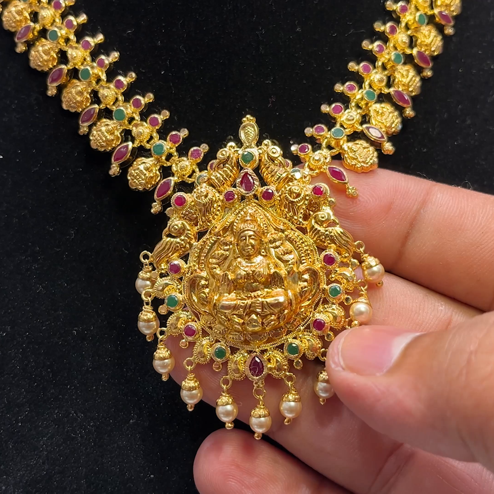 SOUTH INDIA 23.84gms NECKLACE 22K Yellow Gold