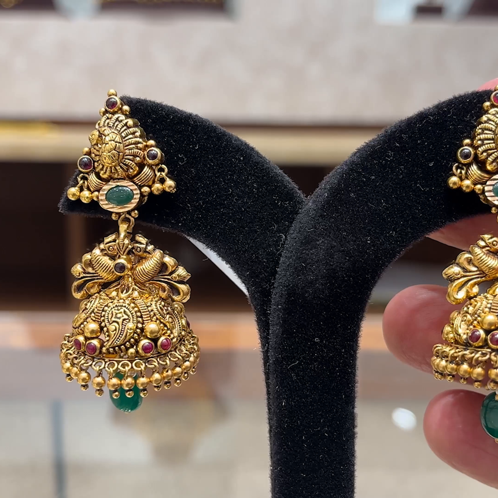 Chennai Shopping Mall 20.97gms EARRINGS 22K Yellow Gold