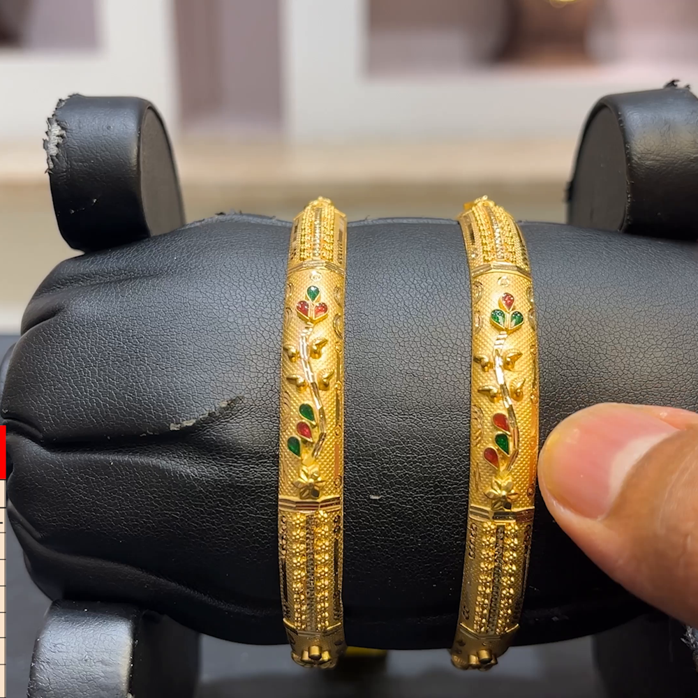 SwarnaKanchi 23.684gms BANGLES 22K Yellow Gold