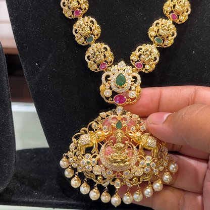 SOUTH INDIA 82.45gms HARAMS 22K Yellow Gold