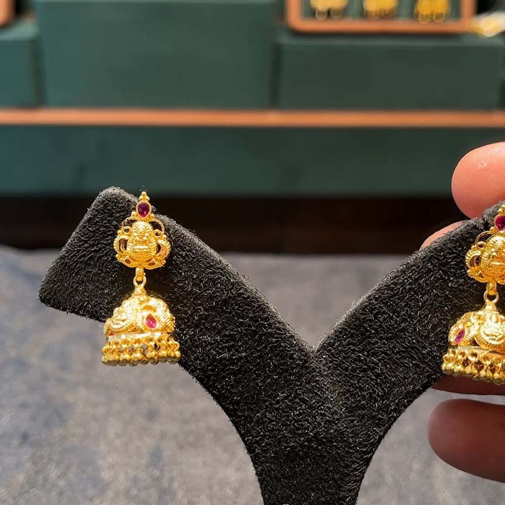 CMR 7.063gms EARRINGS 22K Yellow Gold