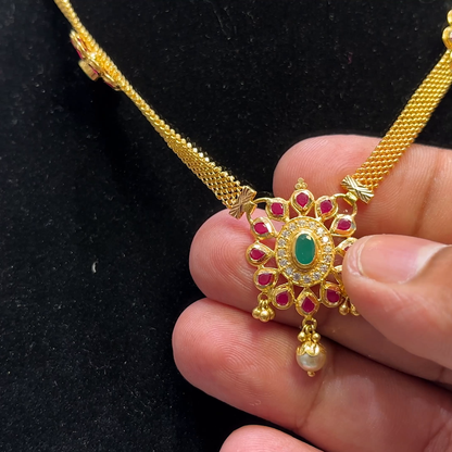 SOUTH INDIA 15.337gms NECKLACE 22K Yellow Gold