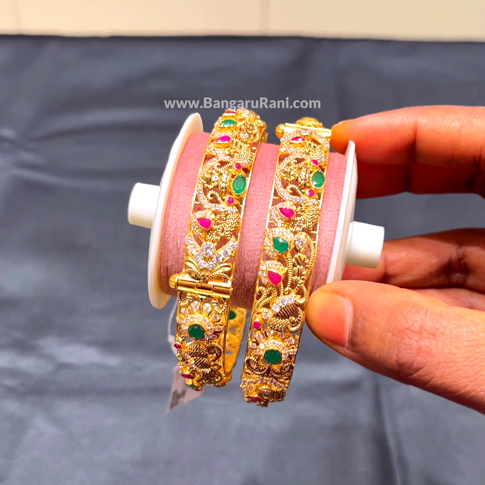Anu Jewellers 51.205gms BANGLES 22K Yellow Gold