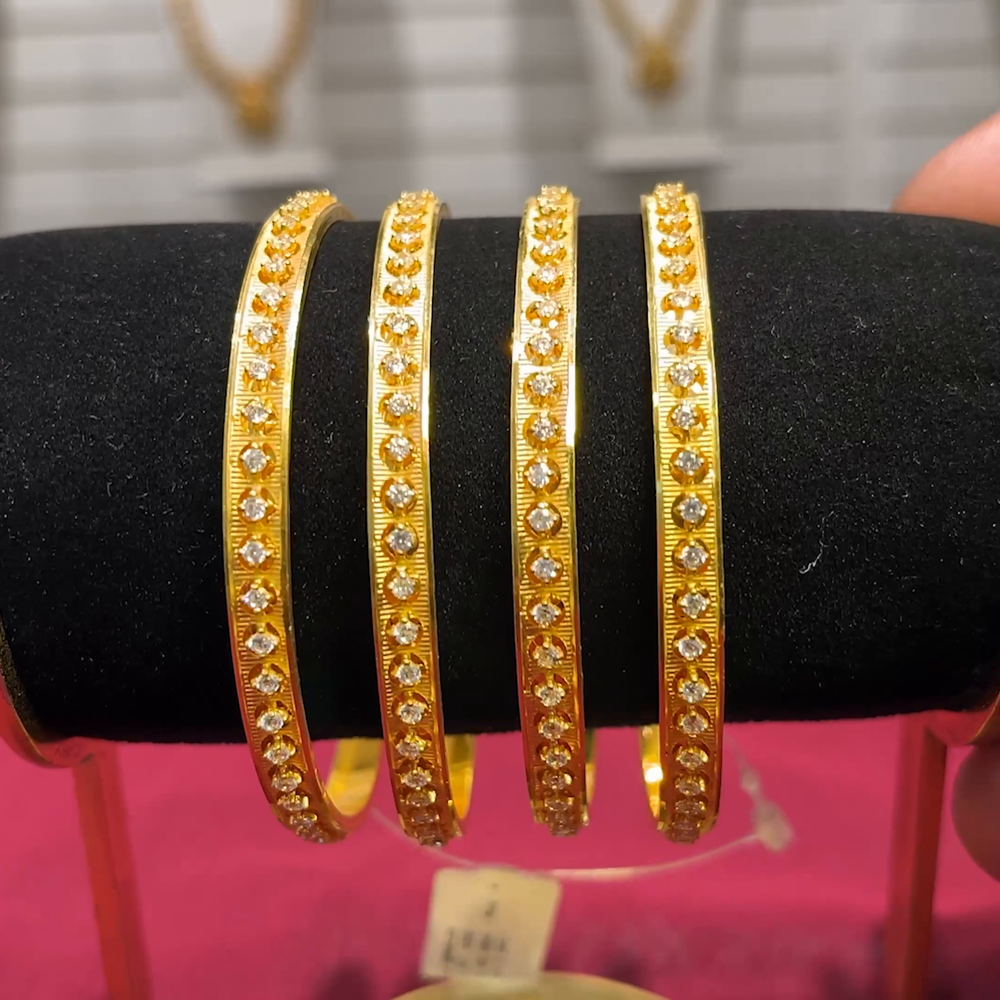 SOUTH INDIA 45.894gms BANGLES 22K Yellow Gold